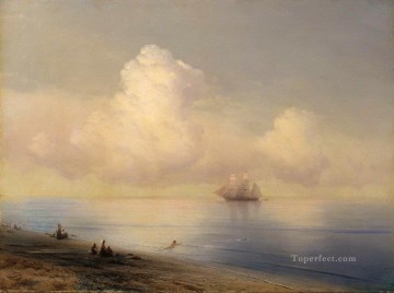  1876 Pintura - Ivan Aivazovsky mar en calma 1876 Paisaje marino